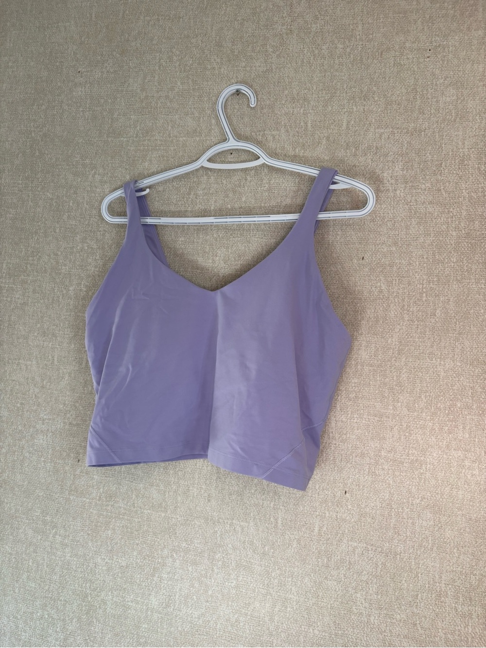 lululemon athletica Lavender V-Neck Crop Sports Bra Top